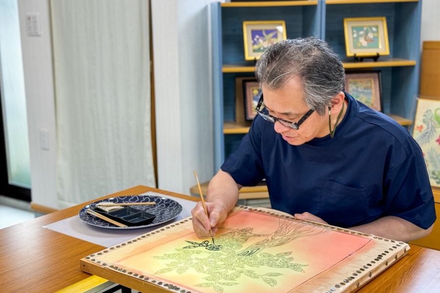 Kaga Yuzen Artist Yomei Hirano KANAZAWA EXPERT #1
