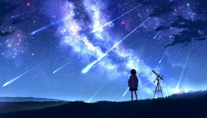 8K Anime Sky Wallpaper