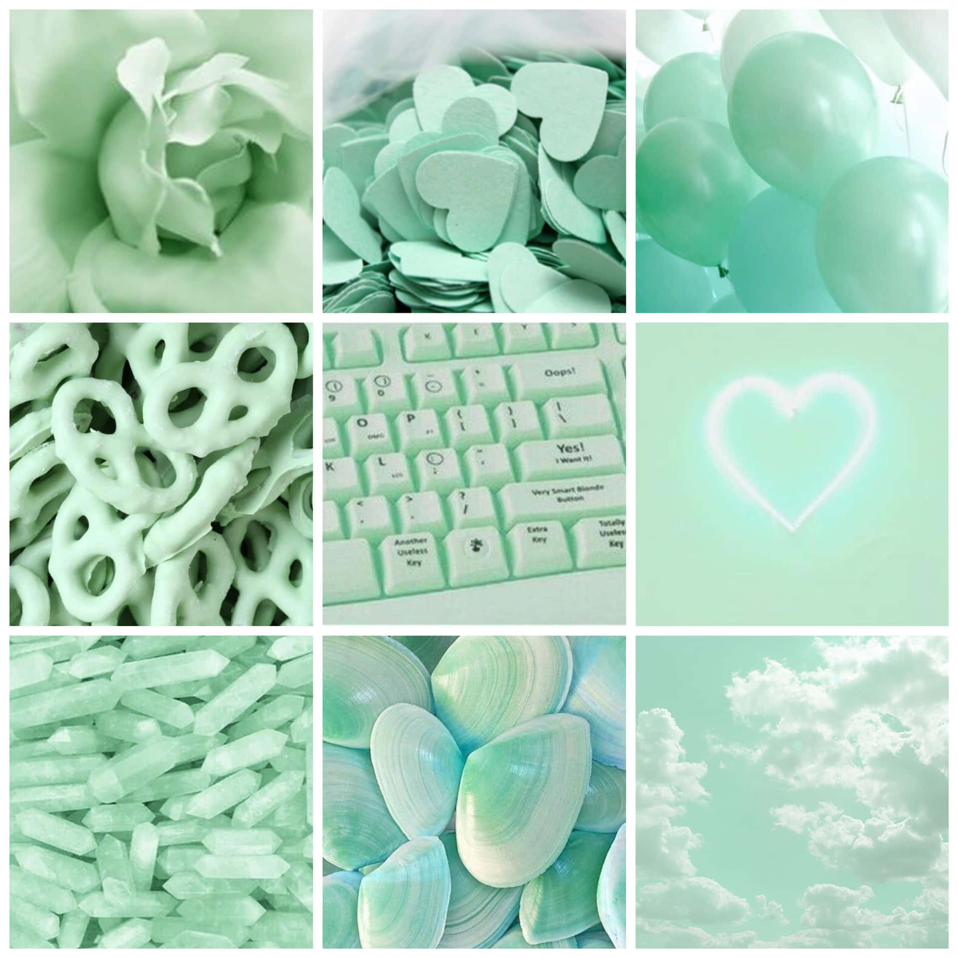 Pastel Mint Green Wallpaper