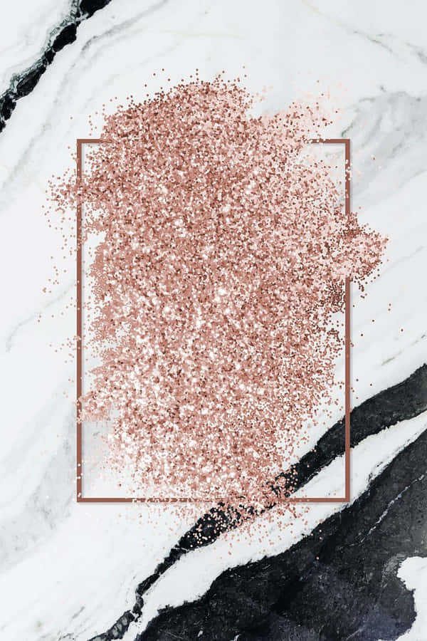 Rose Gold Black Marble Wallpaper