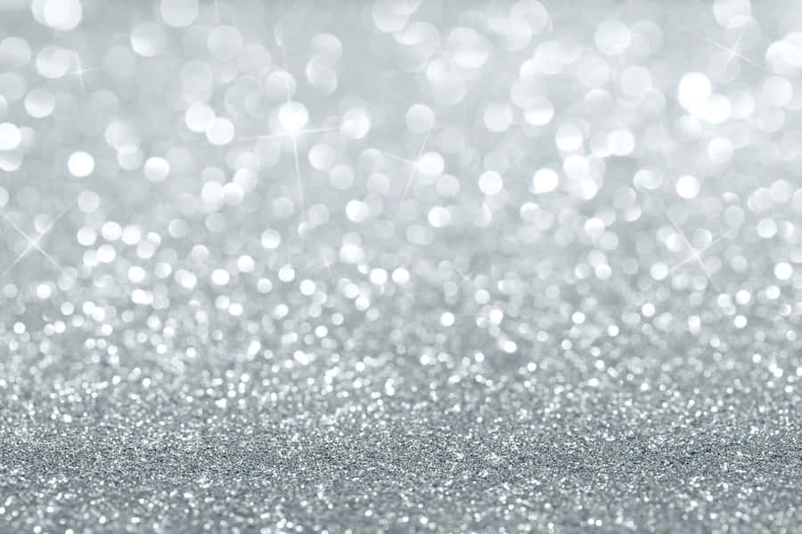 White Glitter Wallpaper