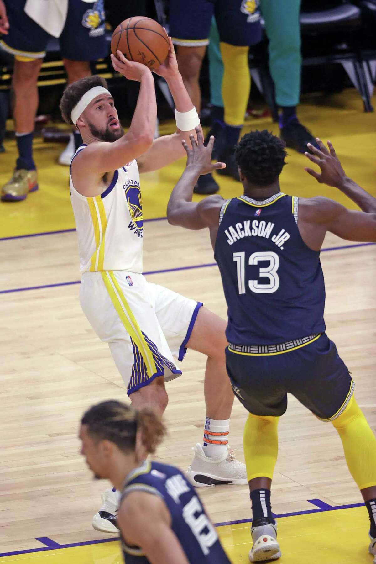 Klay Thompson And Jaren Jackson Jr. Wallpaper