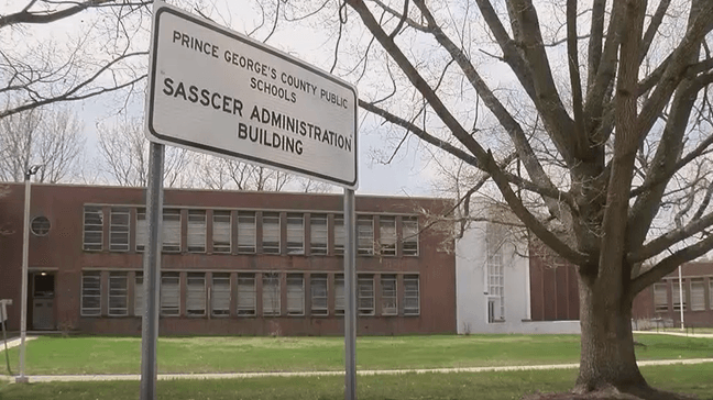 FILE - Photo of Prince George's County Public School building