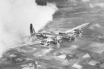 Y1B-17 aircraft in flight, circa 1937