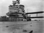 Albacore aircraft of No. 820 Squadron, British Fleet Air Arm taking off from HMS Victorious, which was on distant cover for Arctic convoys, Mar 1942