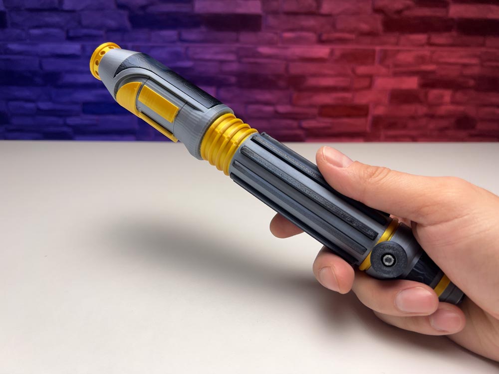 3D Printed Mace Windu Lightsaber 