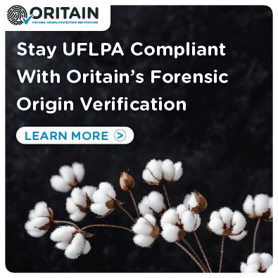 Stay UFLPA Compliant With Oritain's Forensic Origin Verification. Learn More