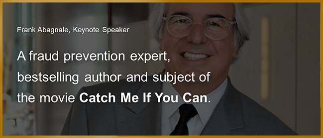 Frank Abagnale, fraud prevention expert, best selling author and subject of movie Catch me if you Can