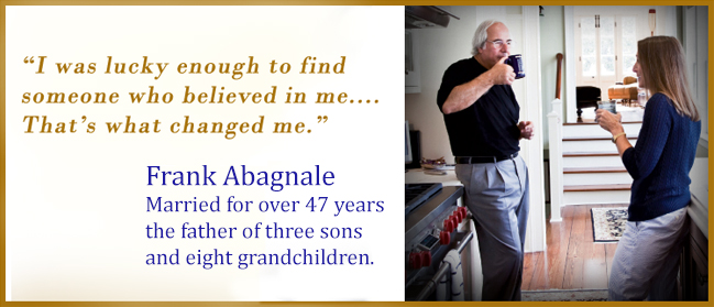 Frank Abagnale, married over 47 years, father of 3 sons and 8 grandchildren