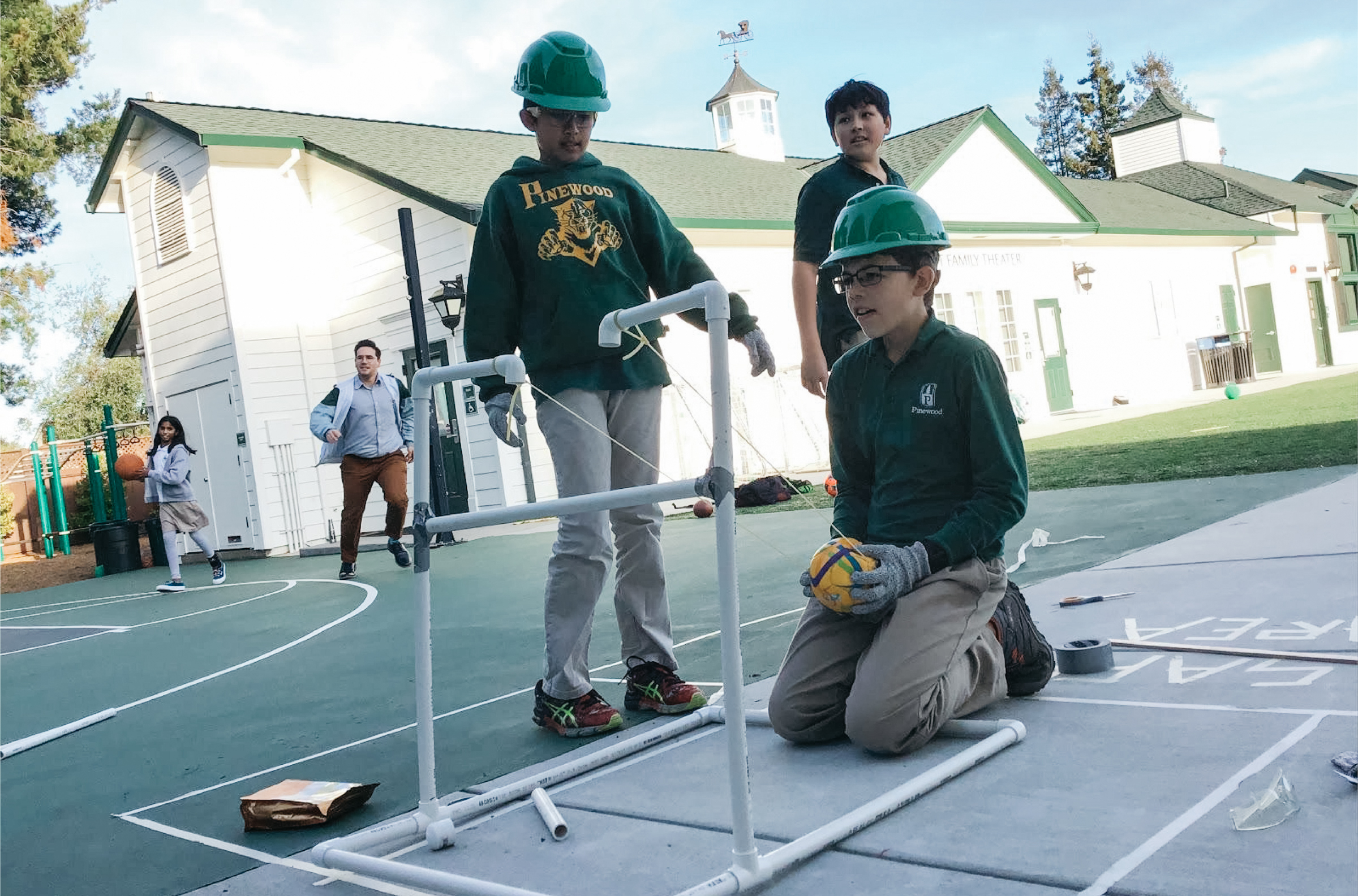 Students participate in The Tech Interactive's annual Tech Challenge.