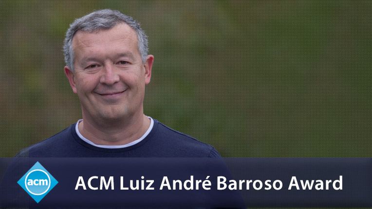 Image promoting the ACM Luiz André Barroso Award