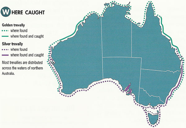 Trevally distribution map