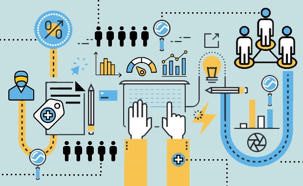 3 Data-Driven Keys to Address Health Equity. An illustration of the process of using hospital data to improve health equity.