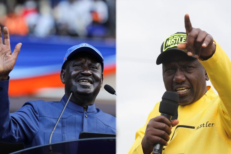 William Ruto and Raila Odinga