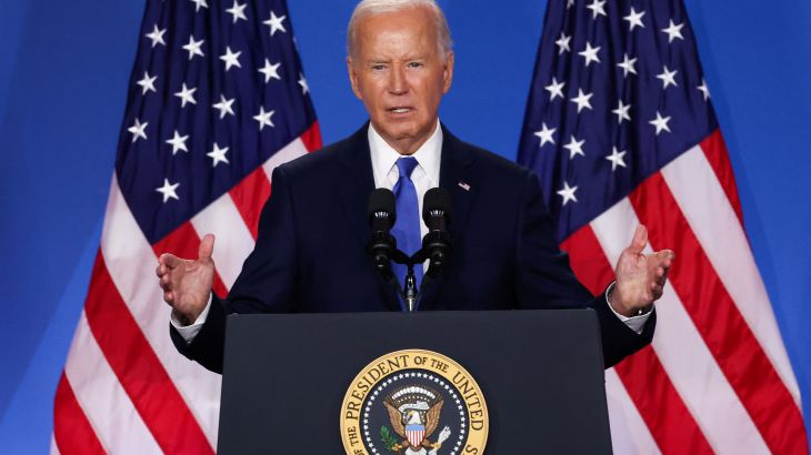 Biden at podium