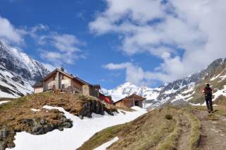 Das Taschachhaus mit Winterraum.