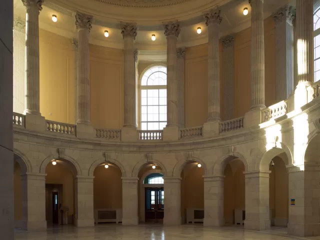 The Cannon House Office Building's historic rotunda.