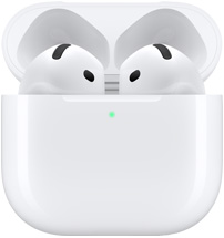 صورة لسماعات AirPods 4 من الجهة الأمامية