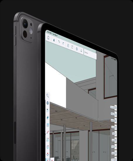 iPad Pro, eksterior belakang, hitam kosmik, Sistem Kamera Pro, iPad Pro, eksterior depan, bezel layar hitam, sudut melengkung