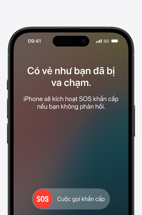 Ba màn hình thể hiện các tính năng an toàn khác nhau cho iPhone.