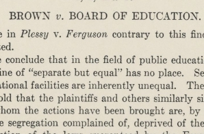 Brown v. Board of Education