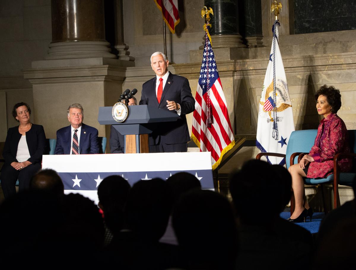 Vice President Pence speaks to new U.S. citizens