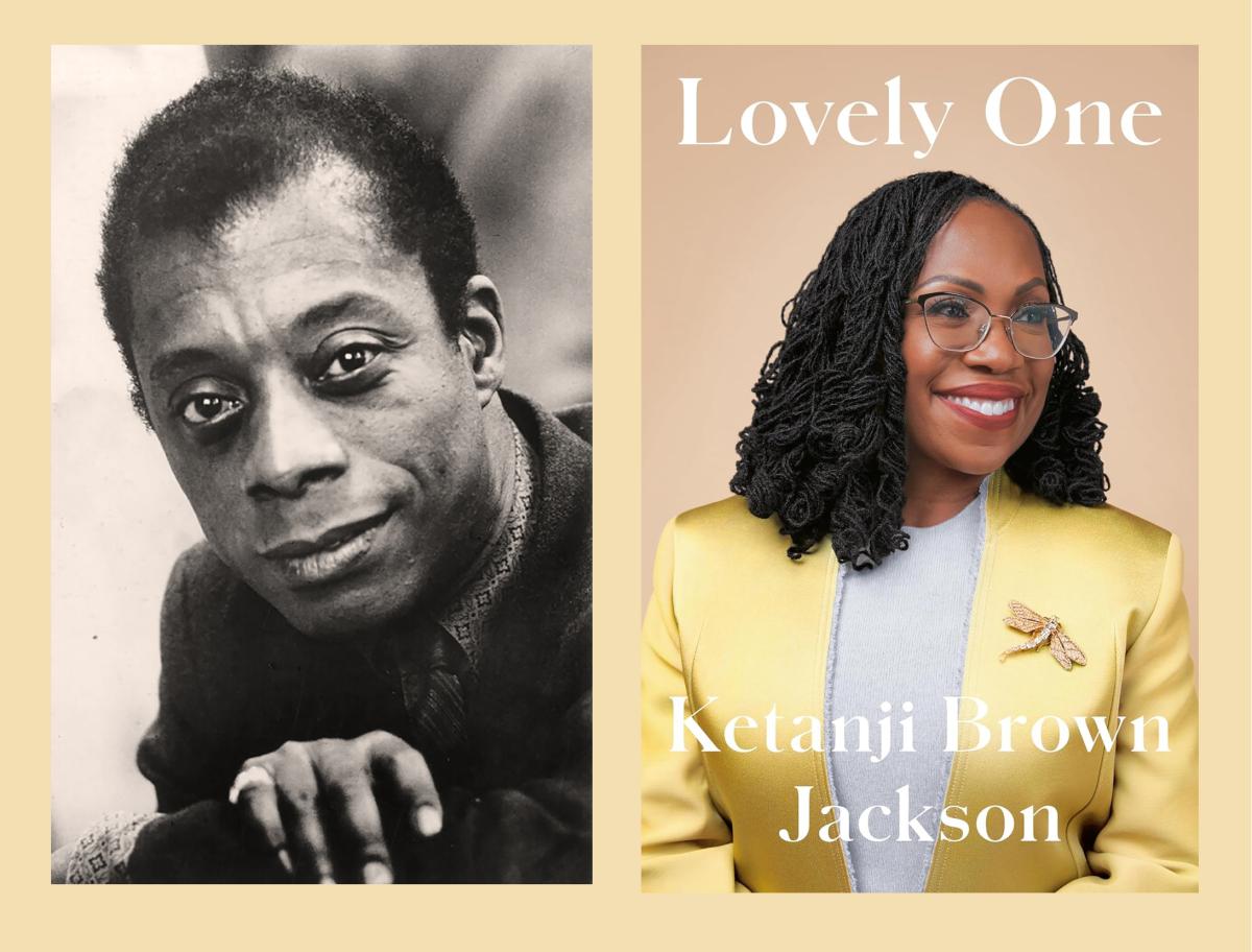 Photos of James Baldwin and Ketanji Brown Jackson