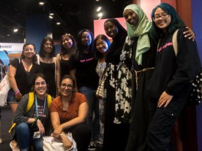 Attendees at the Girl Up conference at the National Archives