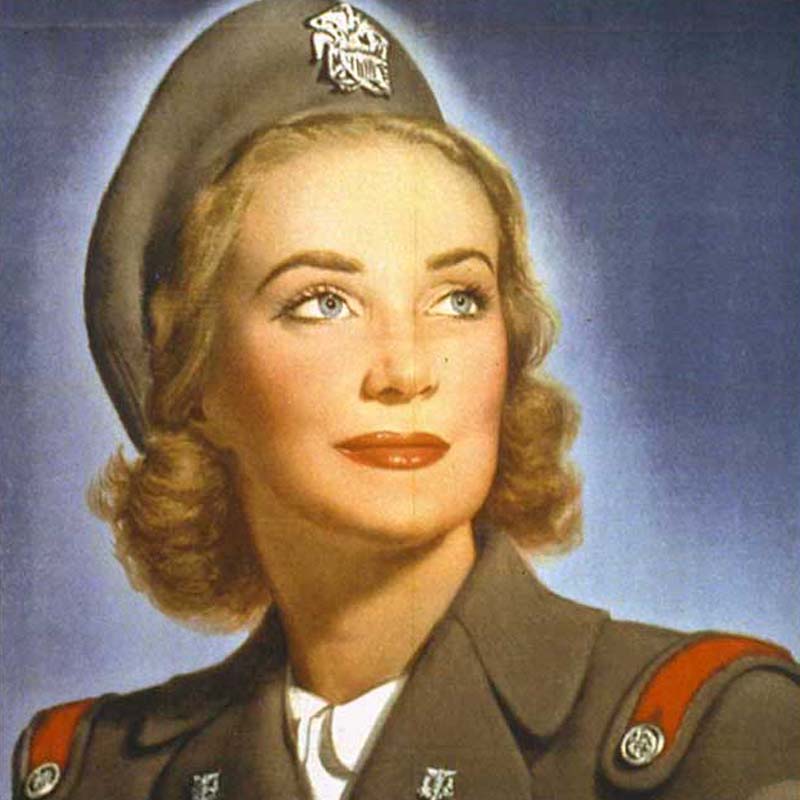 section of WWII U.S. Army propaganda poster.