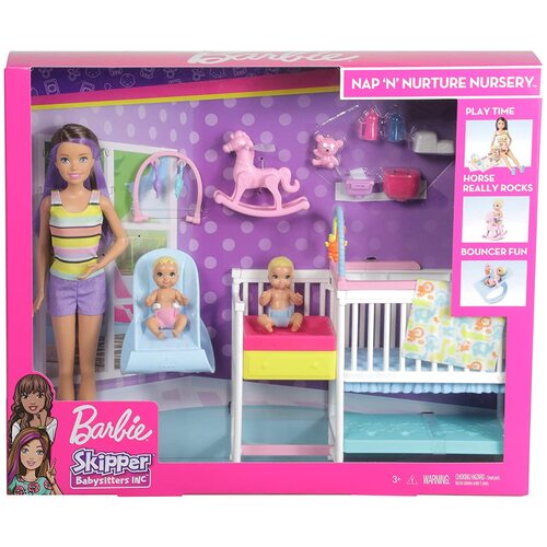 Barbie Skipper Babysitters Inc. Nap n Nurture Nursery Playset