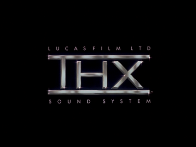 The logo as it appears on Lucasfilm THX Trailers: The Audience is Listening on DVD and the THX website from 2003-2009