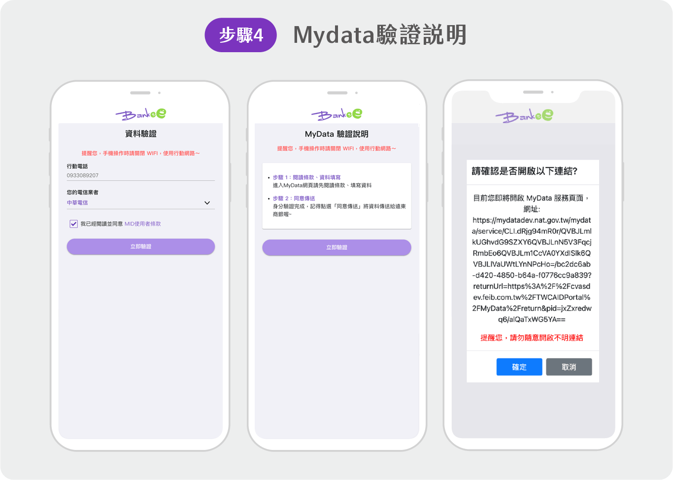 Mydata授權流程步驟4