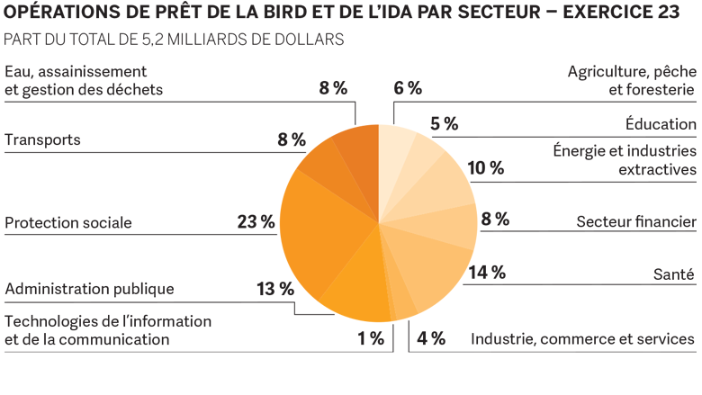 World Bank Annual Report 2023 - MNA Pie Chart