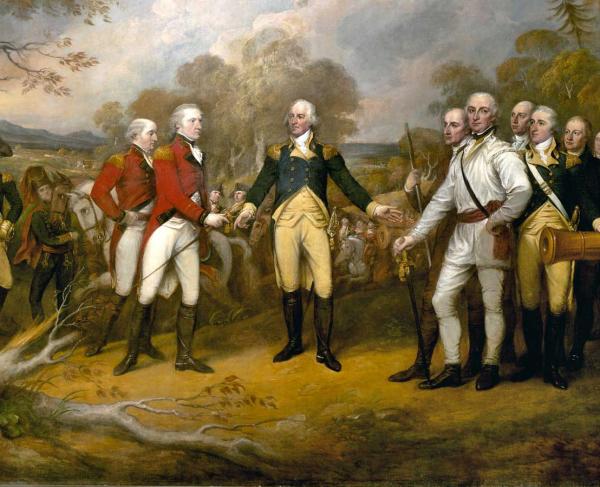 Surrender of General Burgoyne by John Trumbull