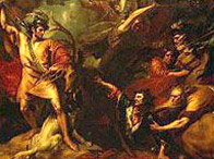 'Alexander III saved from the fury of a stag' by Benjamin West 