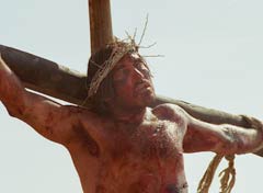 Jesus hanging on the cross