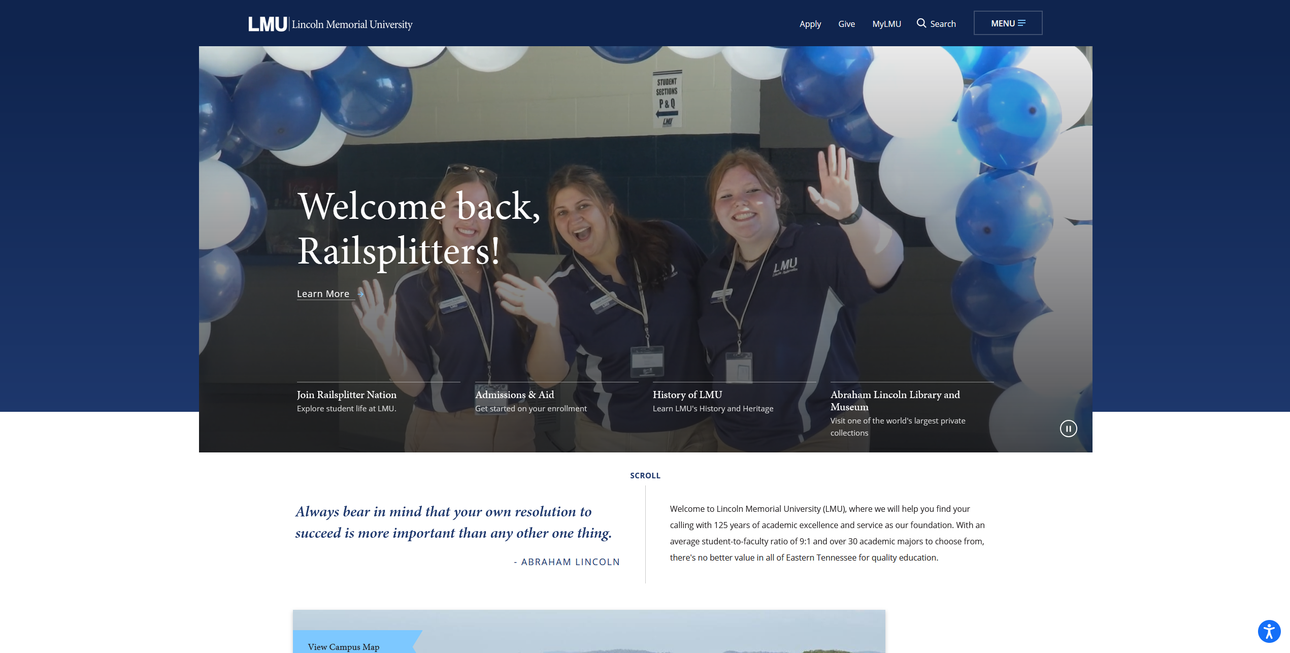 Lincoln Memorial University Homepage