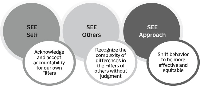 Three circles represent the the Filter Shift Process from left to right.