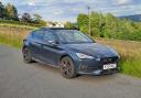 The Cupra Leon pictured in the hills above Holmfirth - the town where Last of the Summer Wine was filmed