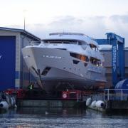 Picture by Echo reader Peter Plucknett of the second ever Sunseeker 155 Yacht at Poole Quay