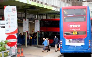 Poole bus station.