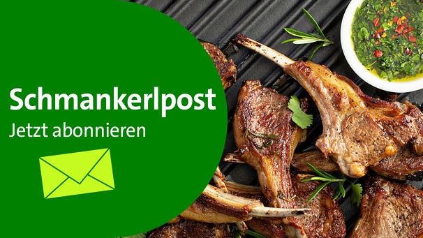 Symbolbild der Schmankerlpost - dem Newsletter von Wir in Bayern: eine Torte mit Brief | Bild: BR