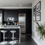 Image of a modern kitchen with IKEA cabinets