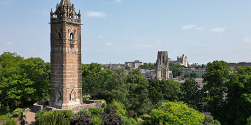 A view of Brandon Hill in Bristol.