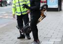 An e-scooter rider is stopped by a police officer in Islington, London, during an operation to educate them as to the risks associated with the use of e-scooters, which are currently illegal to use on the public highways including pavements.