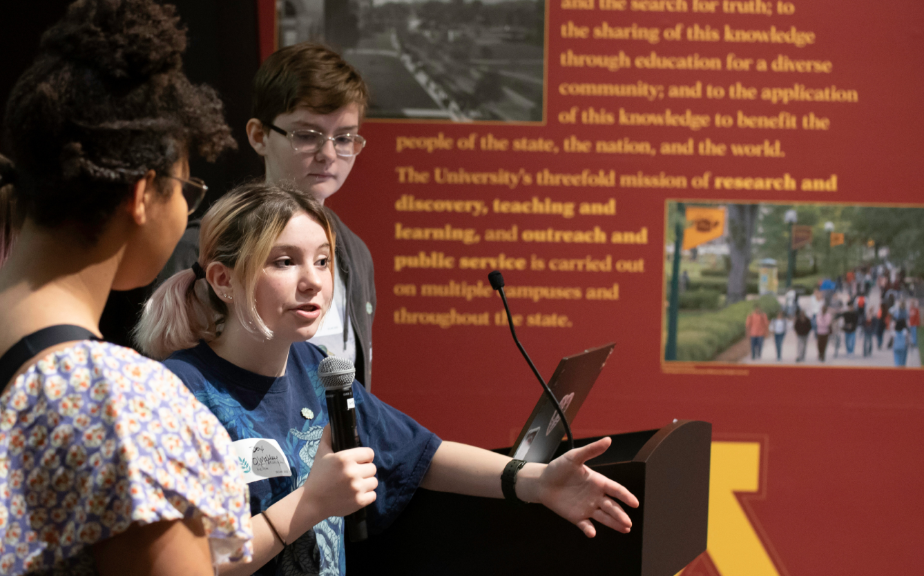 Students speaking at the Student-Centered Learning for Equity Conference.