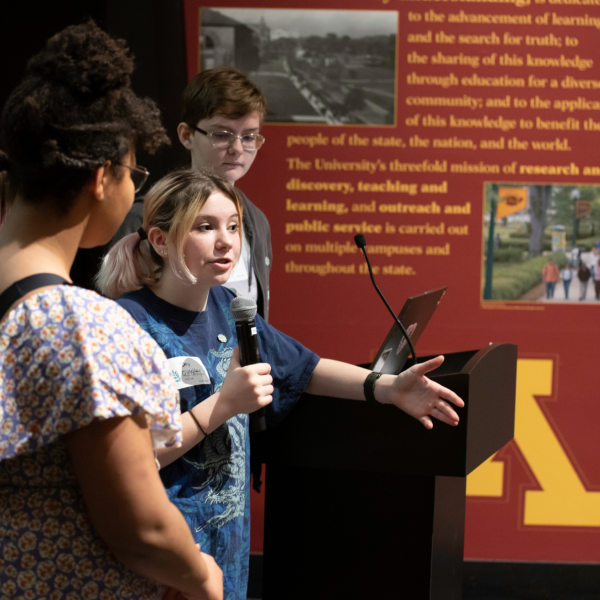 Students speaking at the Student-Centered Learning for Equity Conference.