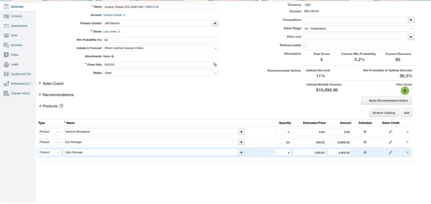 Oracle Netsuite CPQ module