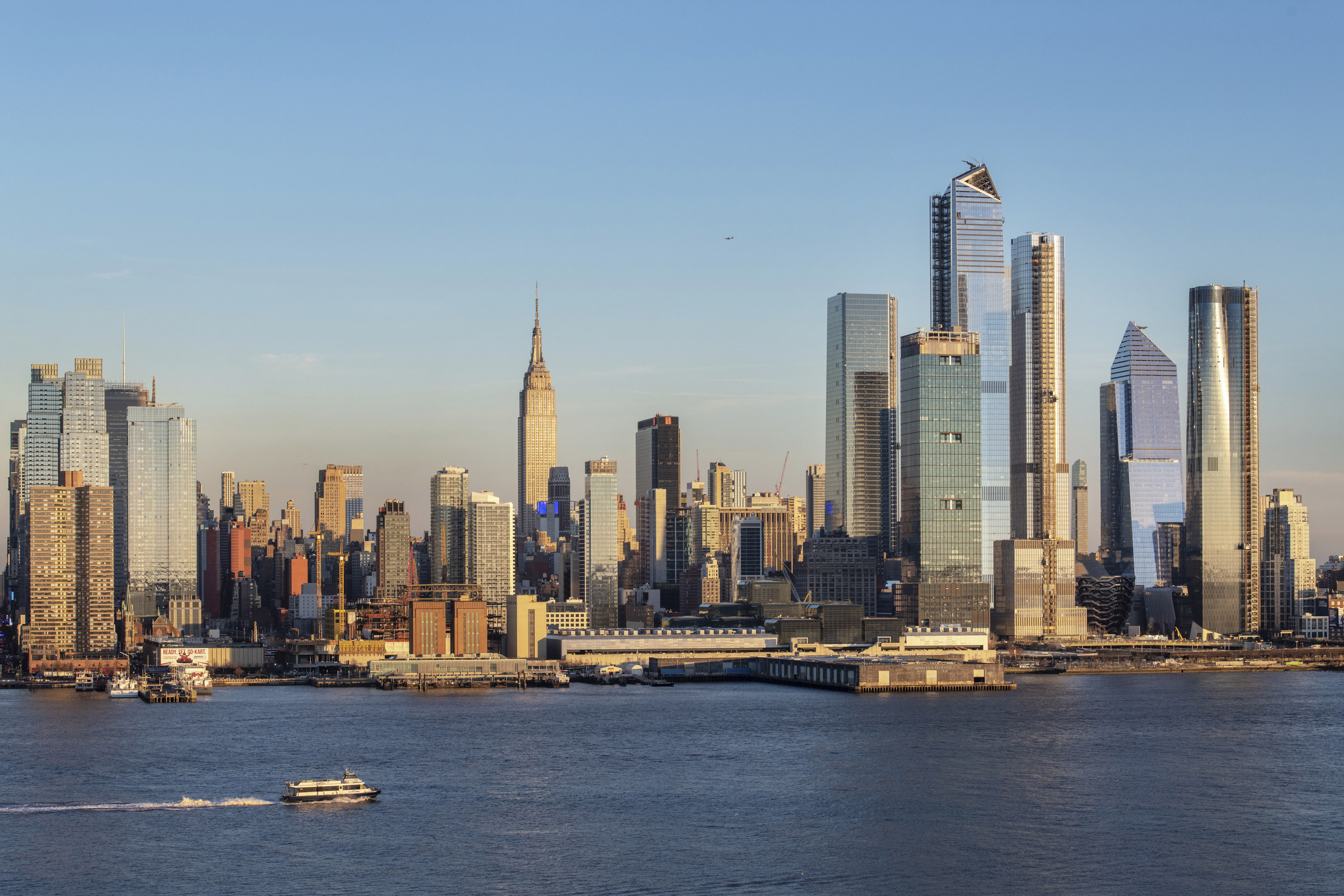 view of Midtown in Manhattan, from Brooklyn