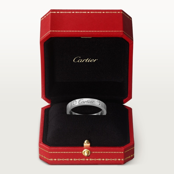 C de Cartier 結婚戒指 鉑金，鑽石